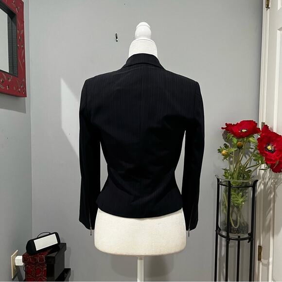 NEW Banana Republic Wool Pinstripe Structured Hourglass Classic Blazer Jacket 2 - Picture 3 of 14